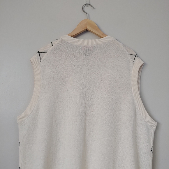 Roundtree & Yorke Knit Sweater Vest Button Up Wool Blend Size XL - Picture 7 of 9